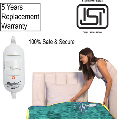 Flipkart SmartBuy Solid Single Electric Blanket for  AC Room(Polyester, Green)