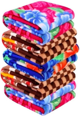 SIMAM Abstract Single Fleece Blanket for  Heavy Winter(Microfiber, Printed)