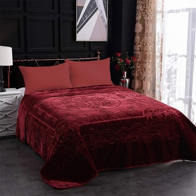 Blessing Home Solid Single Mink Blanket for  Heavy Winter(Polyester, Multicolor)