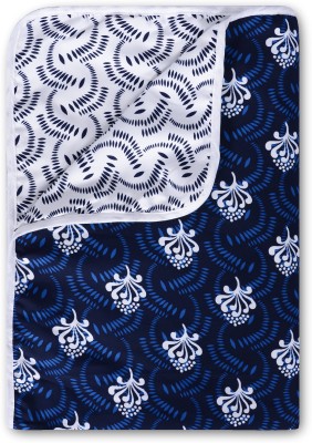 Divine Casa Printed Single Dohar for  Heavy Winter(Microfiber, Twilight Blue)