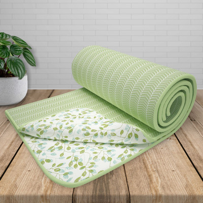 Story@home Floral Double Dohar for  Heavy Winter(Cotton, Green)