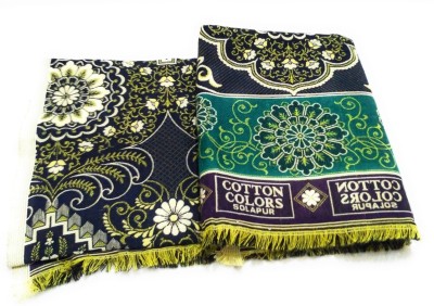 Cotton colors Self Design, Motifs, Floral Single Top Sheet for  AC Room(Cotton, Multicolor)