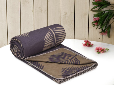 Flipkart SmartBuy Printed Single Dohar for  AC Room(Microfiber, Purple)