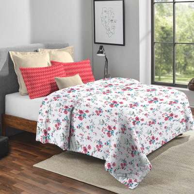 My Trident Geometric Queen Comforter for  Mild Winter(Cotton, Sunset Magenta)