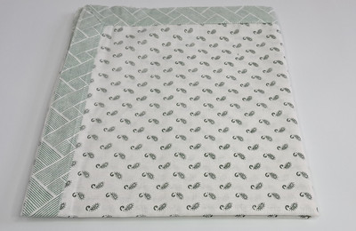 CHANDRAVATI Printed Single Top Sheet for  AC Room(Cotton, Green)