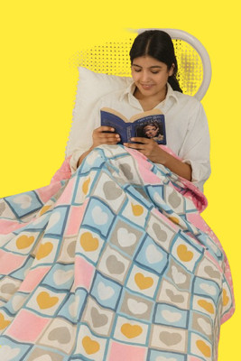 SANJU CORPORTION Printed Single Dohar for  AC Room(Cotton, Pink 87)