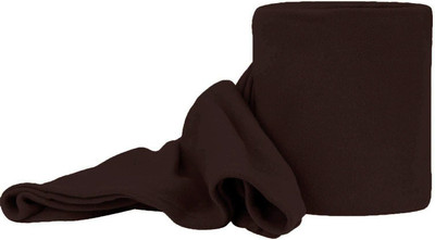 komfey Solid Single Fleece Blanket for  Heavy Winter(Microfiber, brown 01)