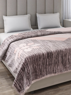 MONTE CARLO Printed Double Mink Blanket for  Mild Winter(Polyester, Multicolor)