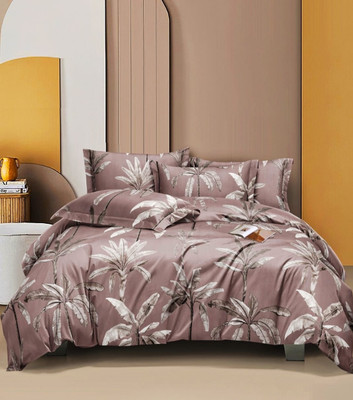 Uniqueent Printed King, Double Comforter for  Heavy Winter(Poly Cotton, Brown)