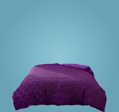Shivam impex Solid Double Khes Blanket for  Heavy Winter(Microfiber, Purple)