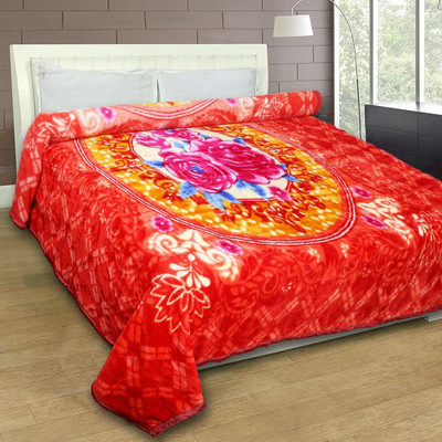 MAGICAL Printed Double Mink Blanket for  Heavy Winter(Microfiber, Printed-11)