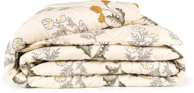 Livpure Smart Printed Double Comforter for  Heavy Winter(Polyester, Beige floral)