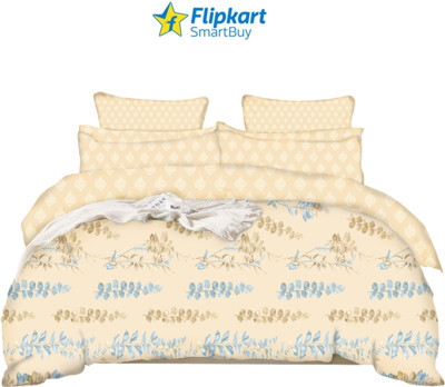 Flipkart SmartBuy Printed Double Comforter for  AC Room(Poly Cotton, Cream)