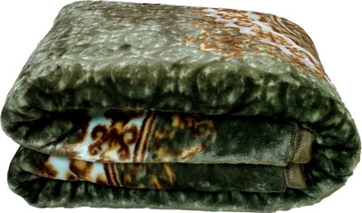 ARIVETS Printed Double Mink Blanket for  AC Room(Polyester, Multicolor)