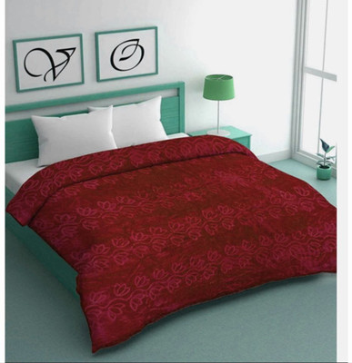 Convalexa Solid Single Mink Blanket for  Heavy Winter(Fur, Blue)