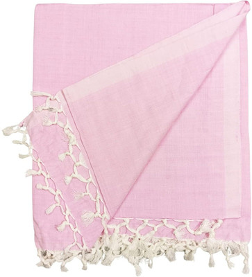 EthnicAlive Solid Single AC Blanket for  AC Room(Silk, Pink)
