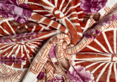 Signature Floral Single Bhagalpuri Blanket for  Heavy Winter(Polyester, HAZEL)