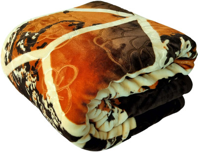HOMIEE Floral Double Mink Blanket for  Heavy Winter(Polyester, Multi7)