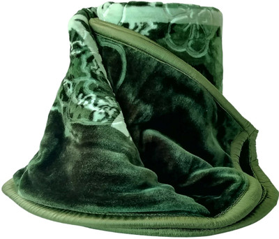 HOMIEE Floral Double Mink Blanket for  Heavy Winter(Polyester, Multi7)