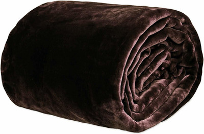 Yati Gallerie Solid Double AC Blanket for  Heavy Winter(Polyester, Brown)