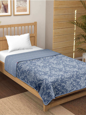 MFI Printed Single Dohar for  Heavy Winter(Cotton, Blue)