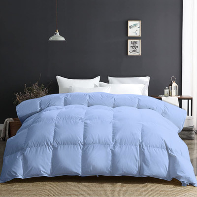 Razzai Geometric Double Comforter for  AC Room(Microfiber, Sky Blue)