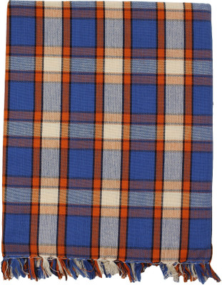 Saagar Tex Checkered Double AC Blanket for  Heavy Winter(Cotton, Blue)