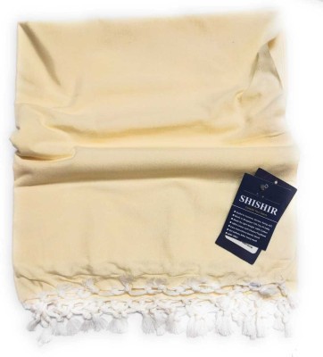 Shishir Solid Single AC Blanket for  Mild Winter(Cotton, Cream)