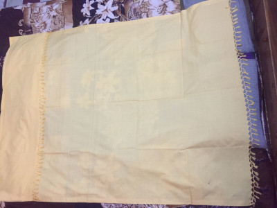 Aakriti Handloom Solid Single Top Sheet for  AC Room(Cotton, Deep Yellow)