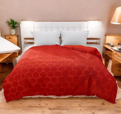 Anadhika Solid Single AC Blanket for  AC Room(Polyester, Red)