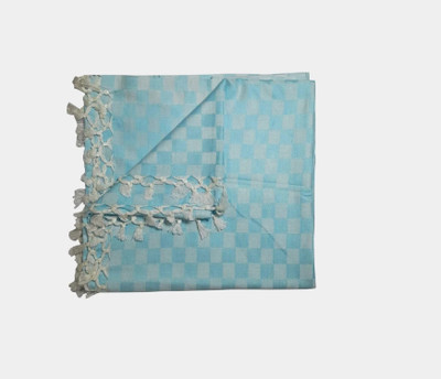 Shishir Printed, Self Design Single AC Blanket for  AC Room(Cotton, Blue)
