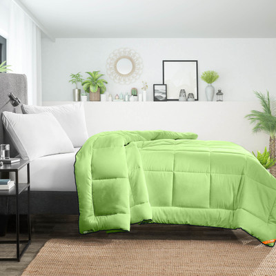 SGI Bedding Solid Single Comforter for  Mild Winter(Cotton, Sage)