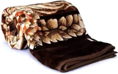 Makiway Floral Single Mink Blanket for  Heavy Winter(Microfiber, Multicolor)