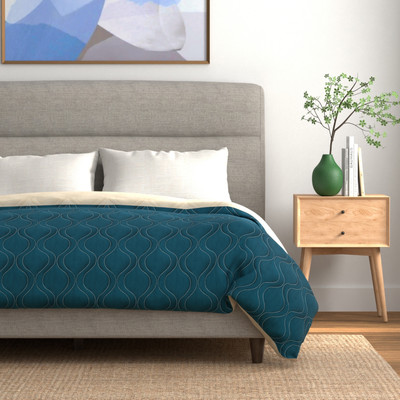 Urban Space Solid Double AC Blanket for  AC Room(Microfiber, Dark Green)