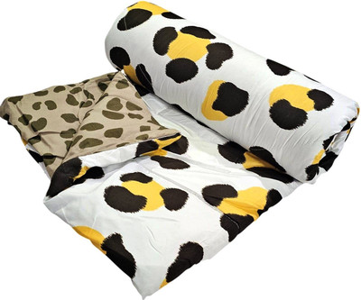 lacoza 3D Printed Double Comforter for  AC Room(Microfiber, Multicolor)