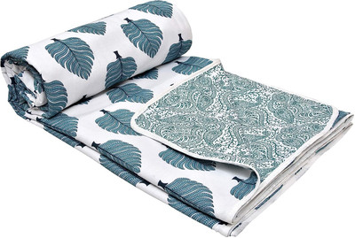 MFI Printed Single Dohar for  AC Room(Cotton, Multicolor)