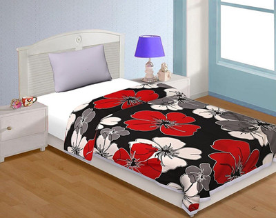V.R.ENTERPRISES Floral Single AC Blanket for  AC Room(Poly Cotton, Multicolor)