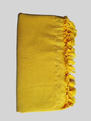 Classy Hangers Solid Single AC Blanket for  AC Room(Silk, Yellow)