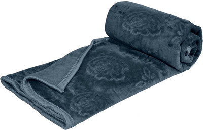Retreat Solid Double AC Blanket for  Heavy Winter(Microfiber, Grey)