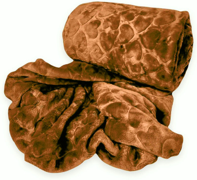 kirshinaENTERPRISES Solid Single Mink Blanket for  Heavy Winter(Microfiber, Brown-01)