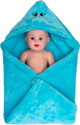 CTMKIDS Solid Crib AC Blanket for  AC Room(Fur, Blue)