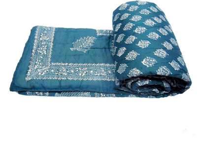 V.R.ENTERPRISES Damask Single Quilt for  Heavy Winter(Cotton, Multicolor)