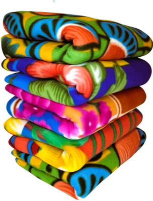 SIMAM 3D Printed Single Fleece Blanket for  Heavy Winter(Polyester, Multicolor 1)