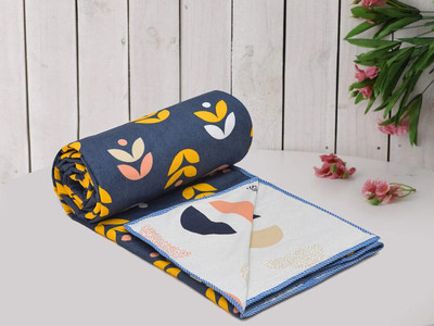 Flipkart SmartBuy Printed Single Dohar for  AC Room(Microfiber, Blue, Yellow, White)