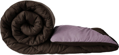 Floating Dreams Solid Single Comforter for  Mild Winter(Microfiber, Beige)
