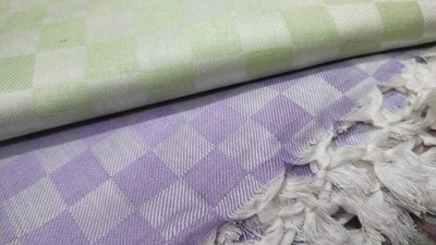 Aakriti Handloom 3D Printed Double Comforter for  AC Room(Silk, Purple, Green)
