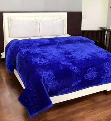 shree karni export Floral Single Mink Blanket for  Heavy Winter(Microfiber, Multicolor)