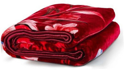 ACZO FEEL Solid Double Mink Blanket for  Mild Winter(Microfiber, Multicolor)