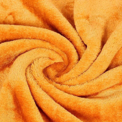 Aorihome Floral Single Mink Blanket for  Heavy Winter(Microfiber, Gold)