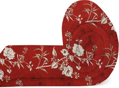 ivaza Floral King AC Blanket for  AC Room(Cotton, Red)